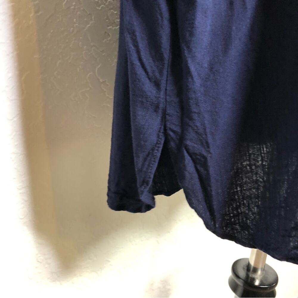 City Chic navy blue gold button down top size XXL / 24 - Picture 8 of 16